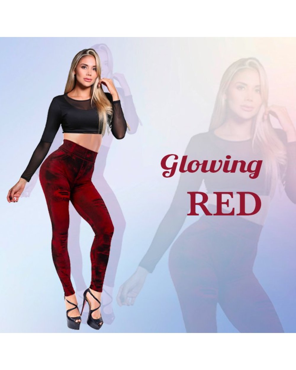 Groovyly Perfect Fit Skinny Stretch Plus Size Denim Jeans Leggings