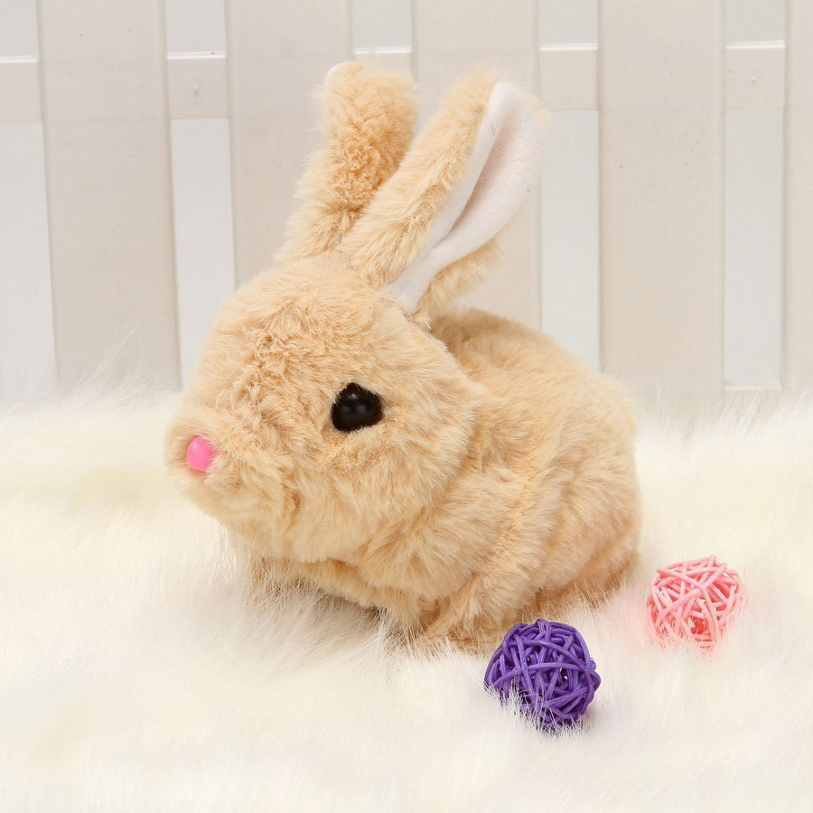 Electronic Walking Talking Rabbit Simulation Plush Doll Educational Toy