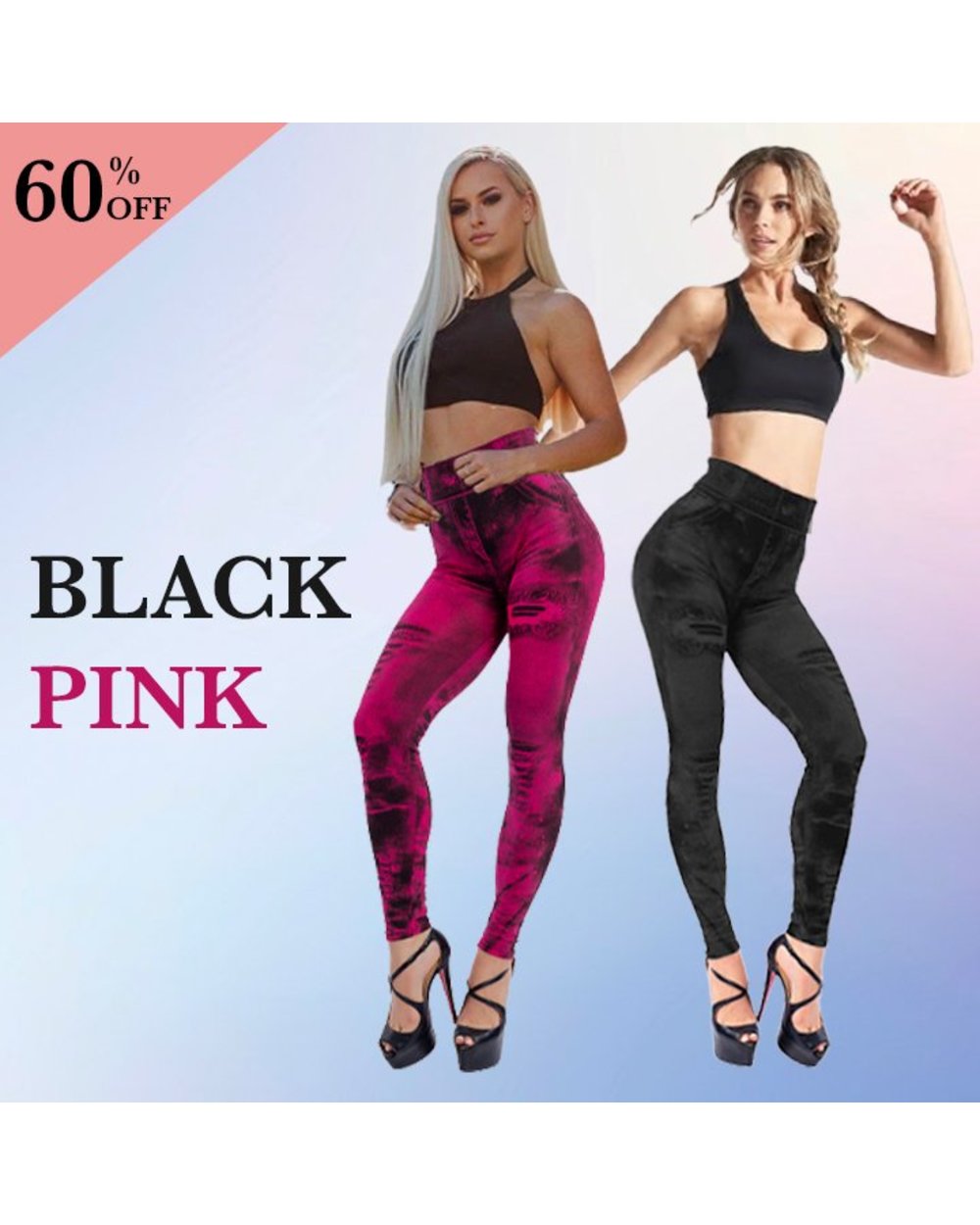 Groovyly Perfect Fit Skinny Stretch Plus Size Denim Jeans Leggings