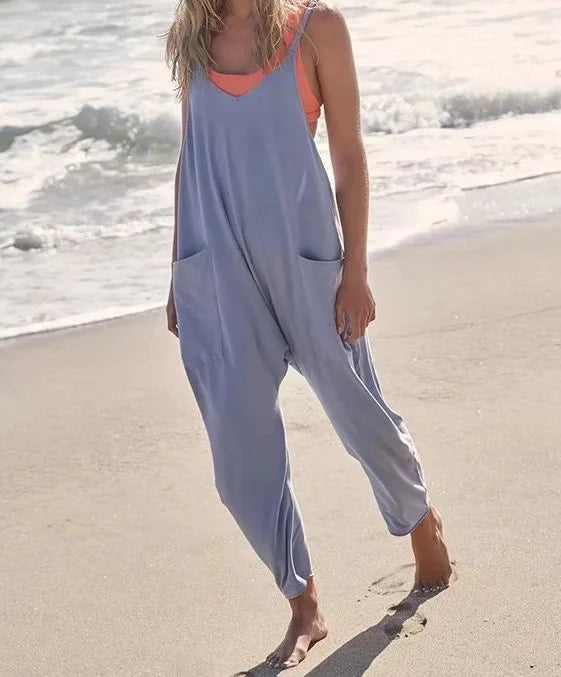 LAST DAY 70% OFF🔥Wide Leg Jumpsuit with Pockets