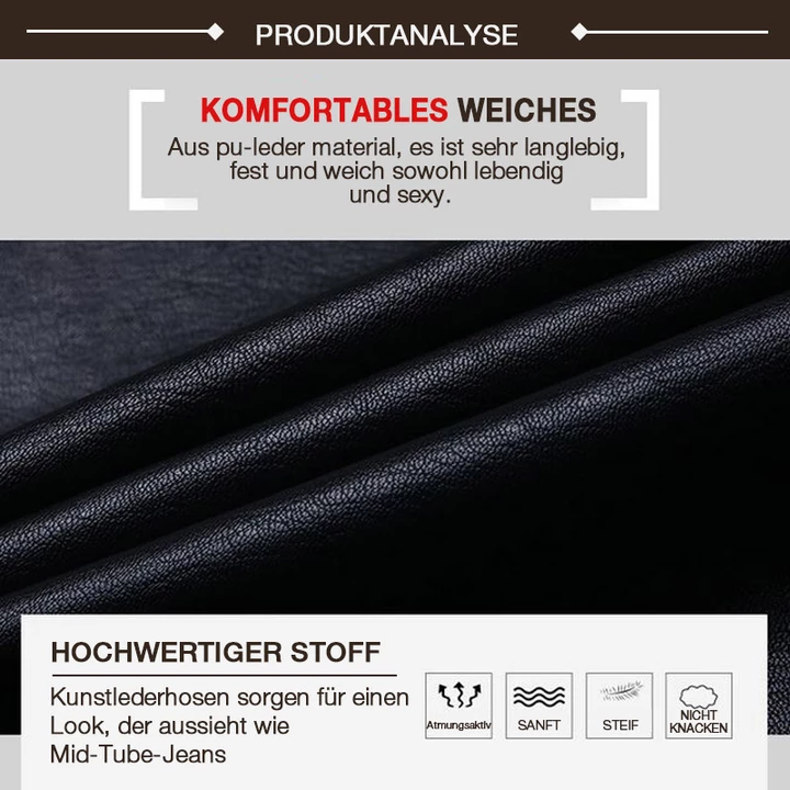S shaped Thickened PU Leather Leggings