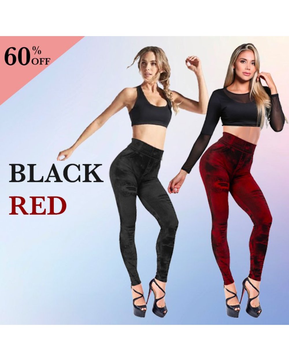 Groovyly Perfect Fit Skinny Stretch Plus Size Denim Jeans Leggings