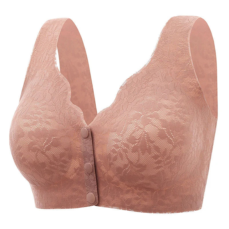 Front Buckle Sleep Bra For Older Women M-3XL
