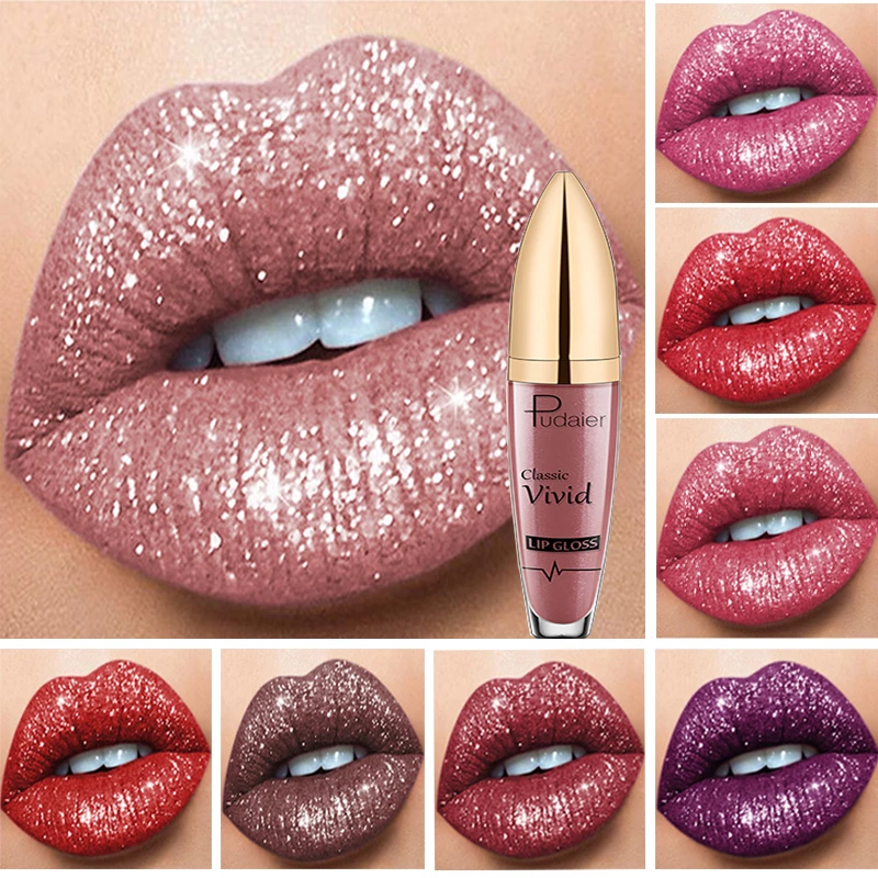 2021 PU LONG LASTING WATERPROOF DIAMOND SHIMMER METALLIC LIPCOLOR