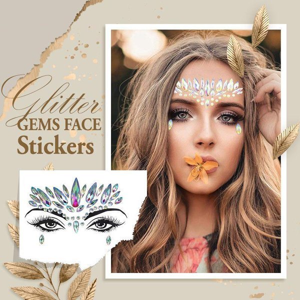 Glitter Gem Face Make Up Sticker