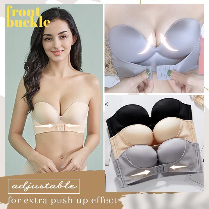 Front Buckle Strapless Ultra lift Bra
