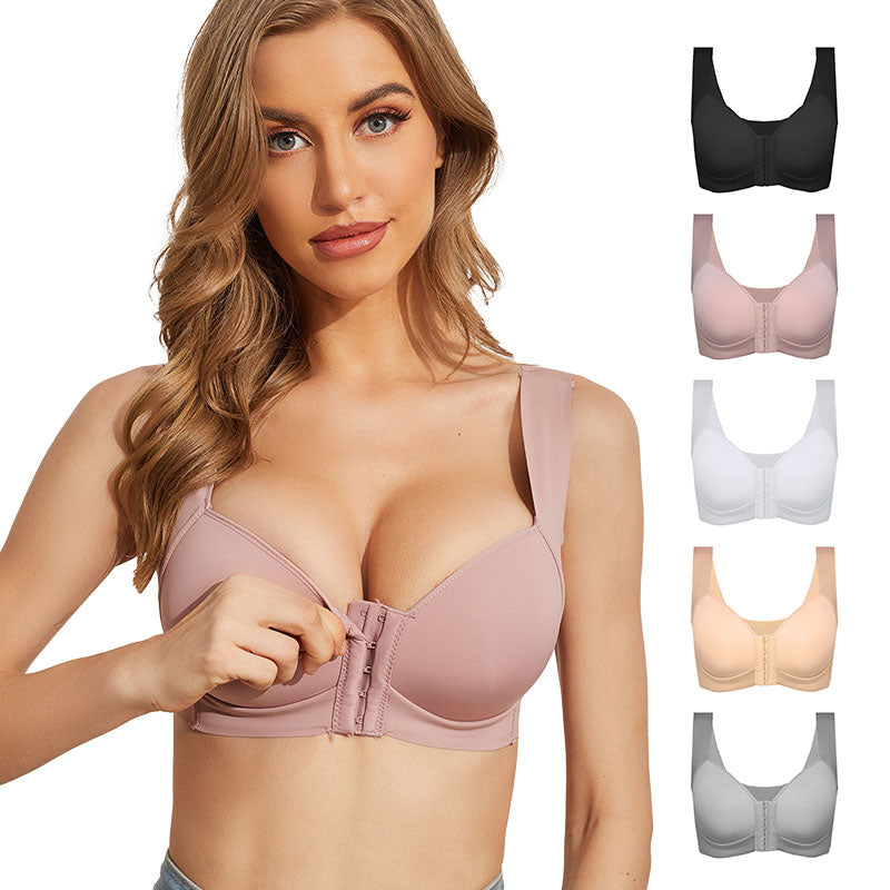 Underwear Seamless Push Up Sexy Bra Front Closure Bras Plus Size