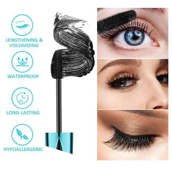 2021 NEW 4D Waterproof Silk Fiber Thick Lengthening Mascara