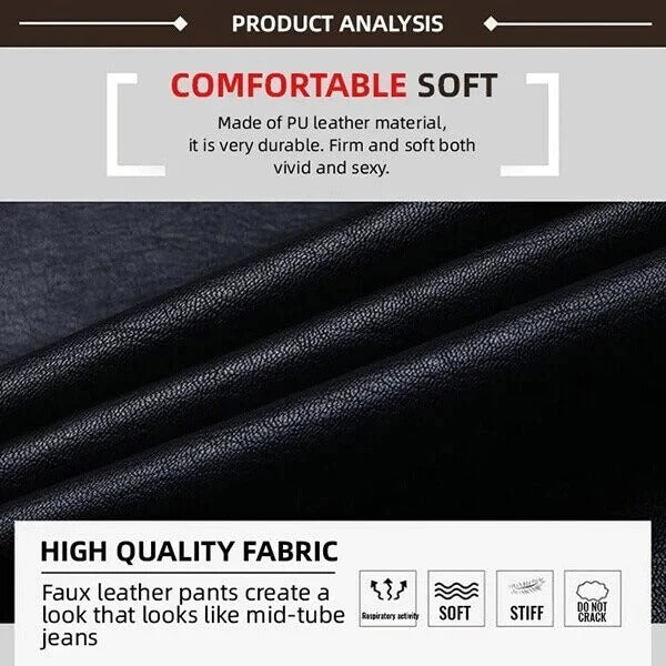 2022 S Shaped Pu Leather Leggings