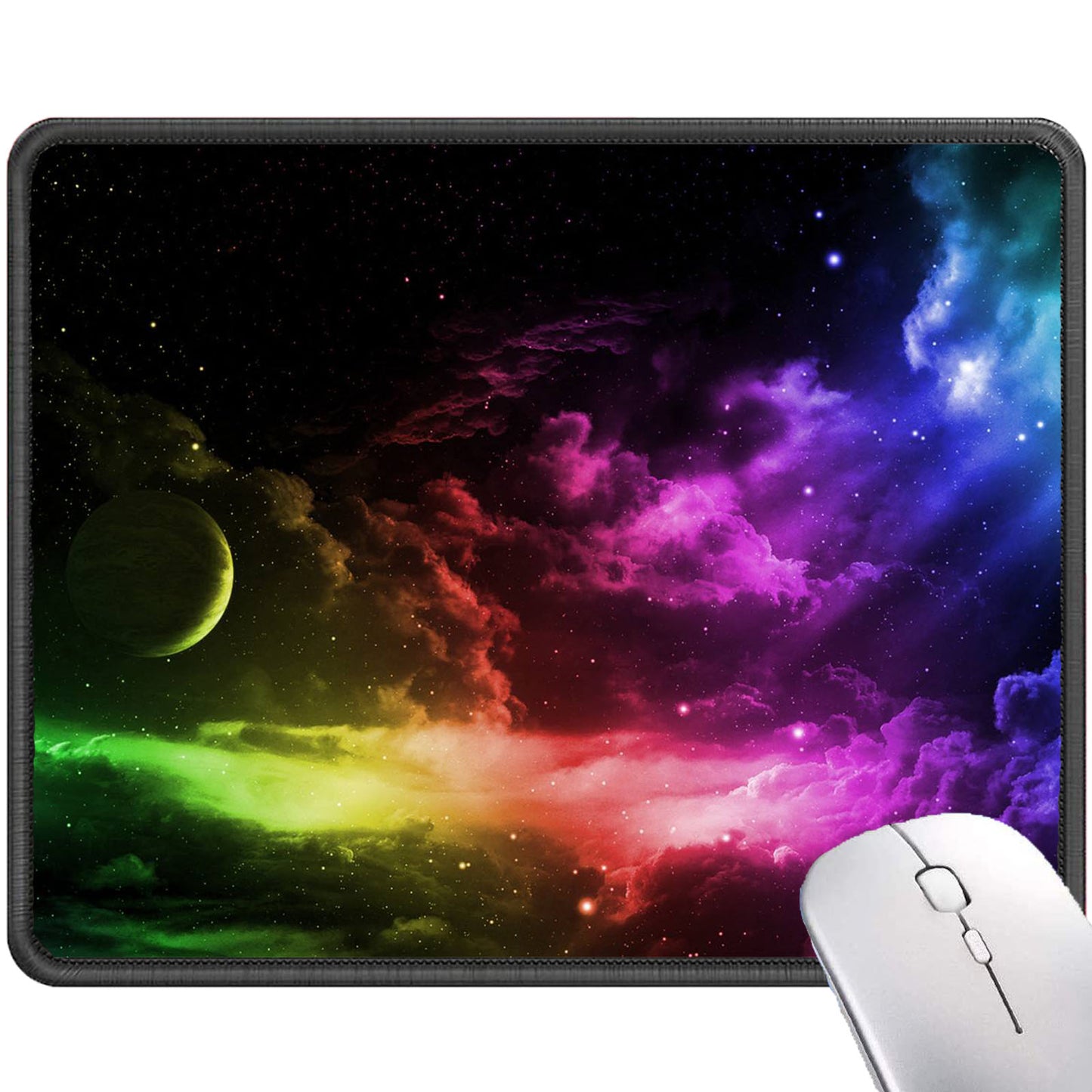 P129 Mouse Pad with Stitched Edge