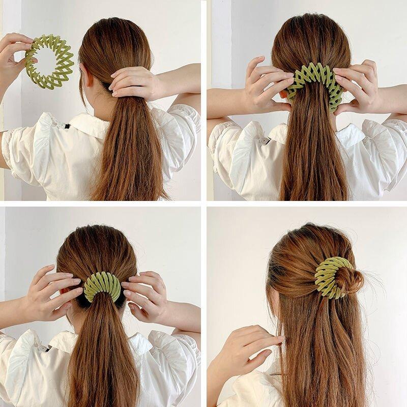 Lazy Bird s Nest Plate Hairpin