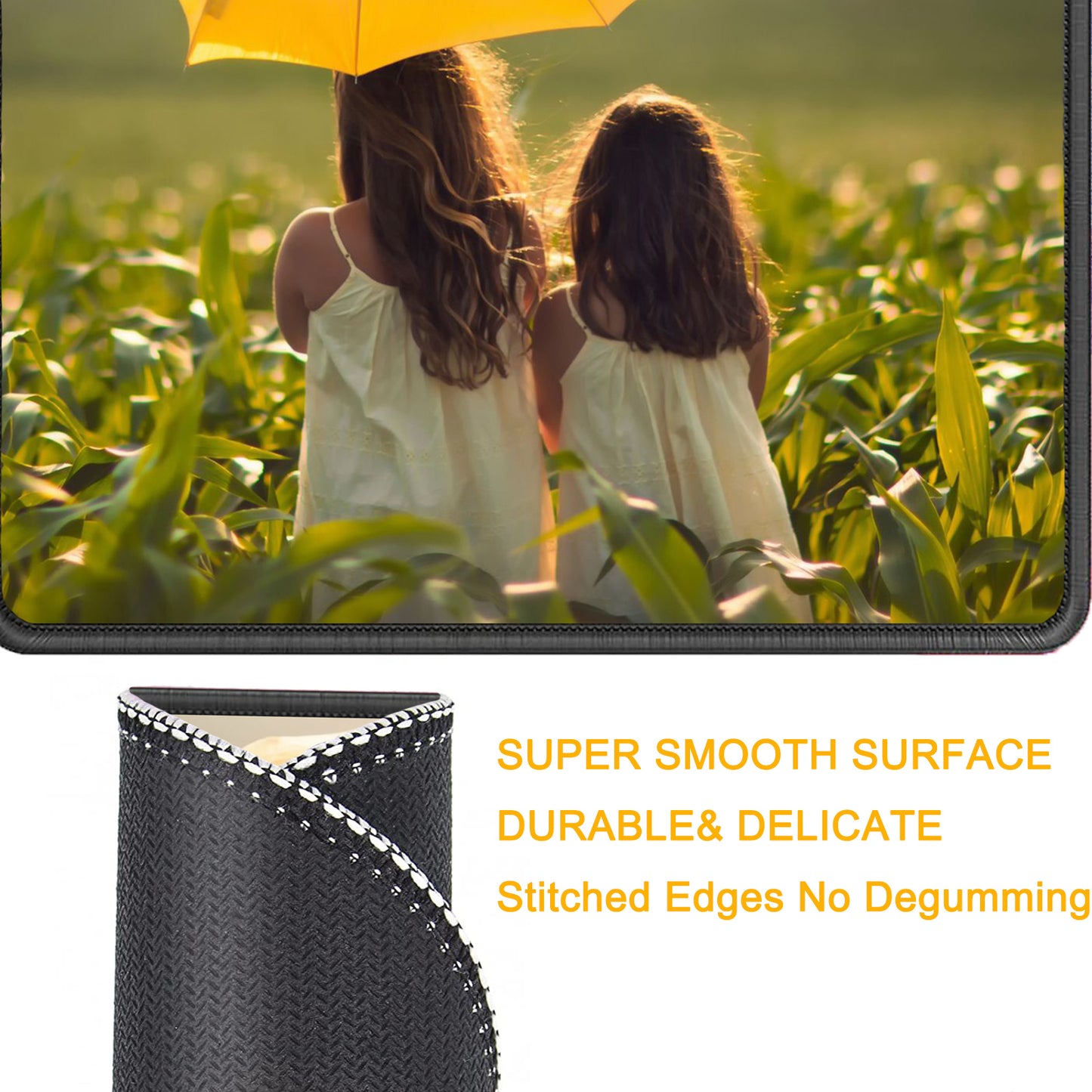 P125 Mouse Pad with Stitched Edge
