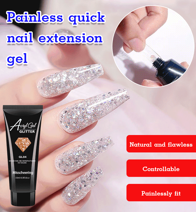 Painless quick nail extension gel