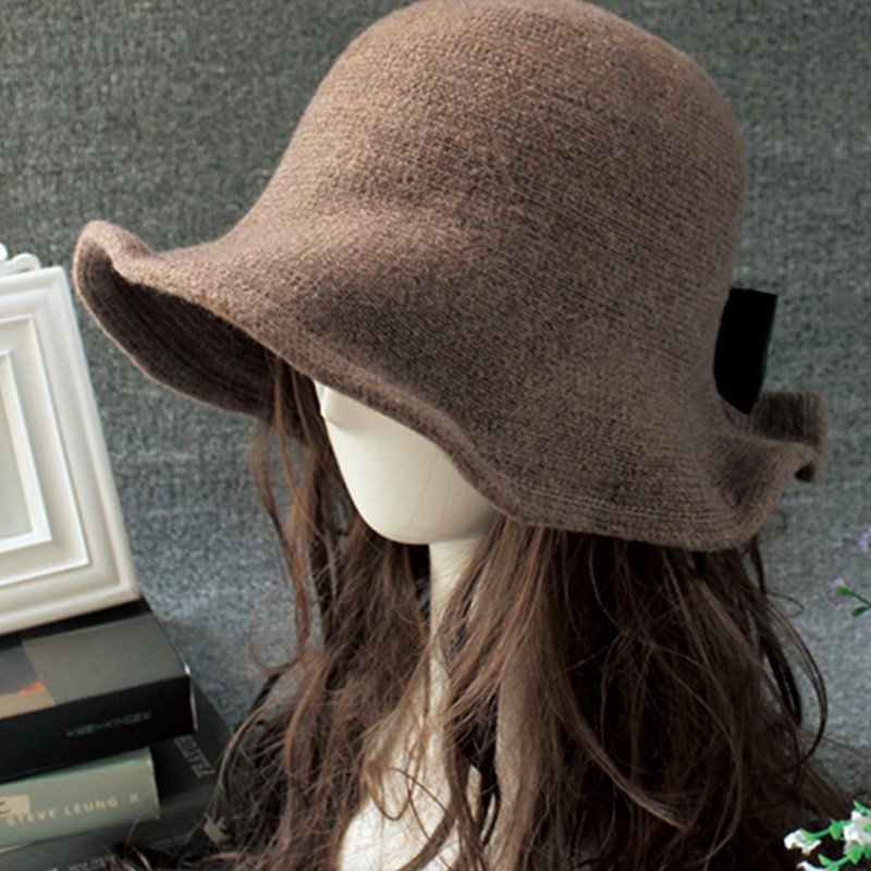 Adajustable Woolen Plush Lined Hat
