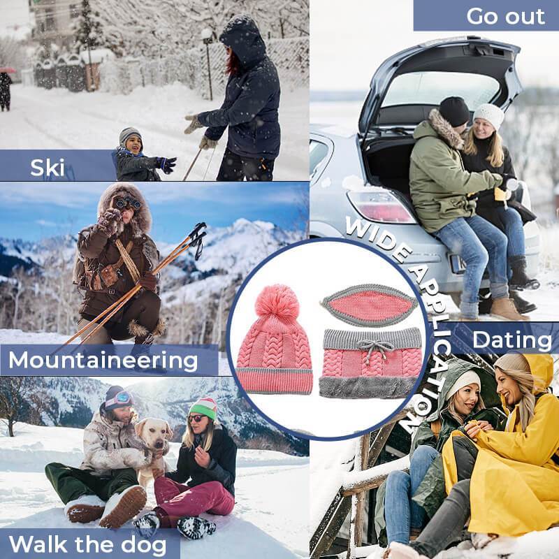 Winter Set Mask Hat Scarf