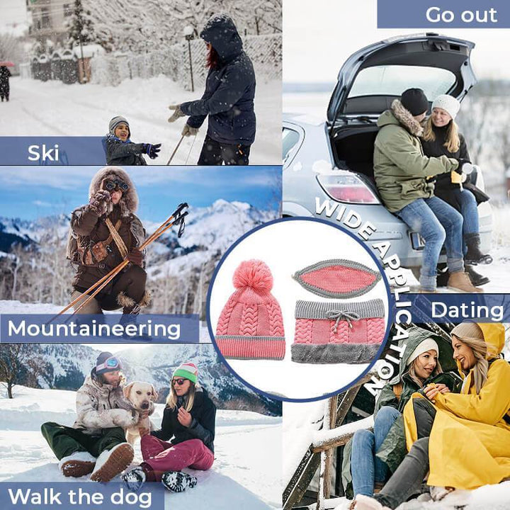 Winter Set Mask Hat Scarf