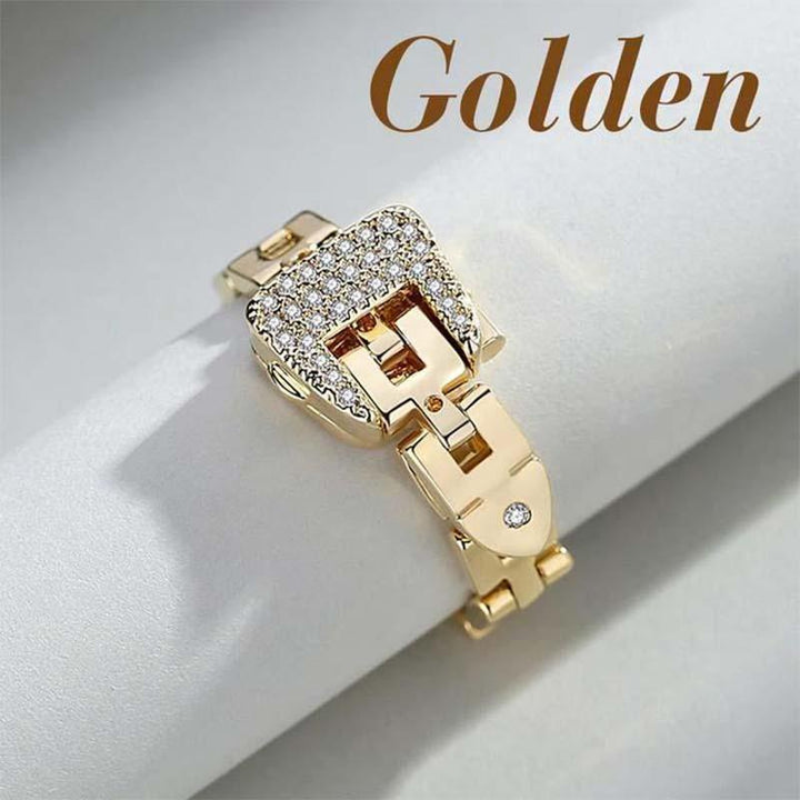 Sterling Silver Strap Buckle Ring