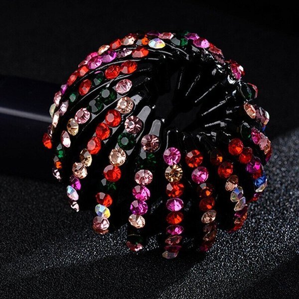 Rhinestone Birds Nest Hairpin