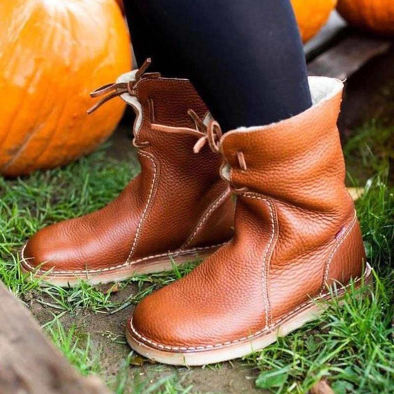 Soft Waterproof Wool Lining Boots