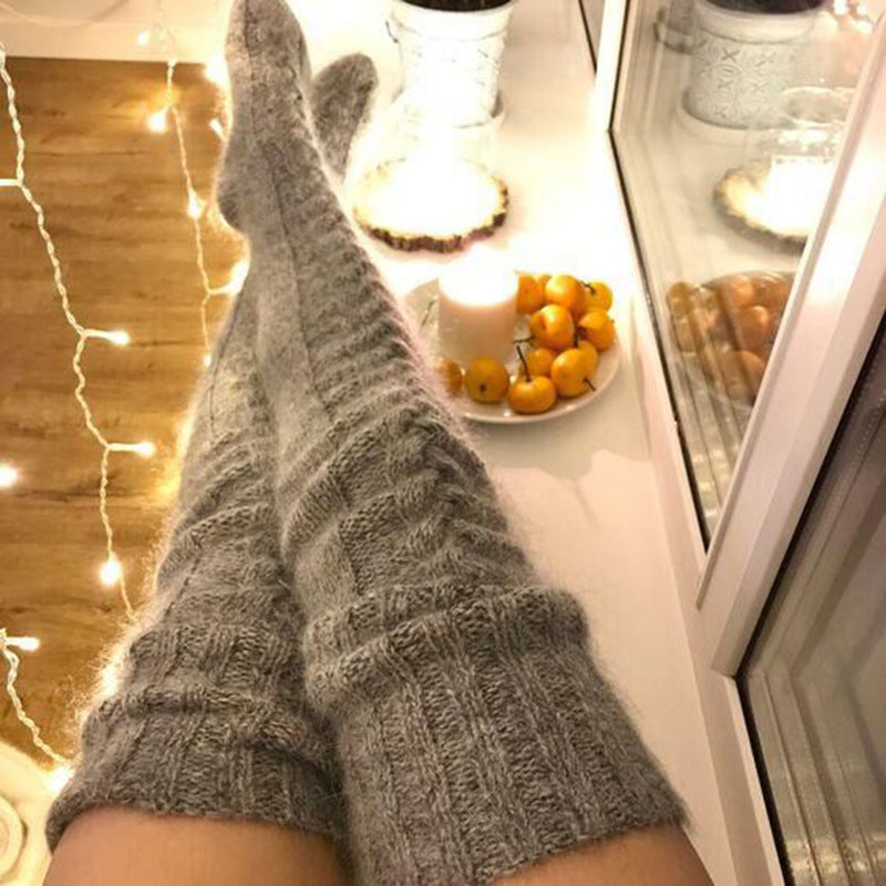 Knitted Thigh High Stockings