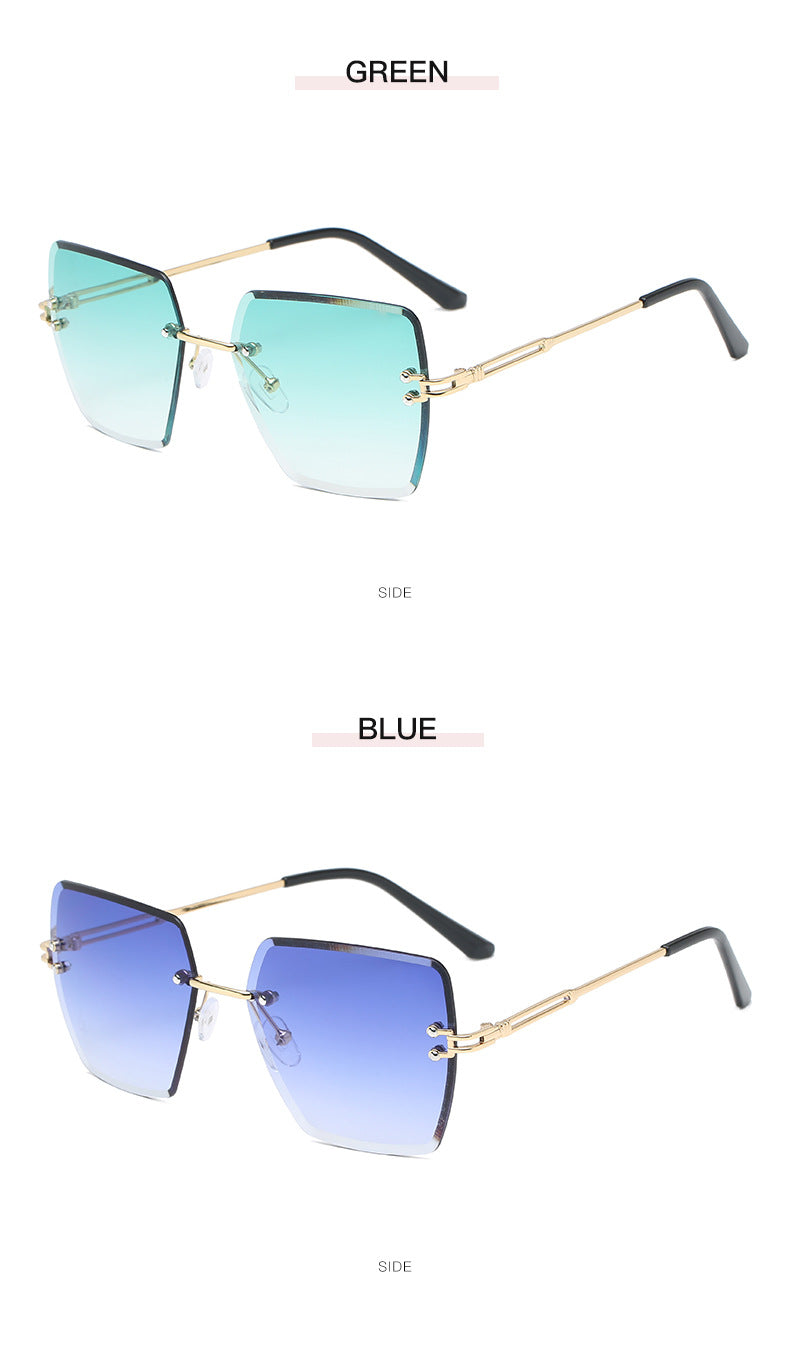 Rimless Gradient Sunglasses