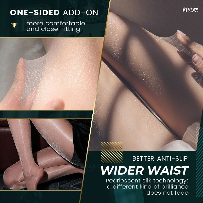 🔥4Pcs Plus Size Pearlescent Silk Stockings Pantyhose