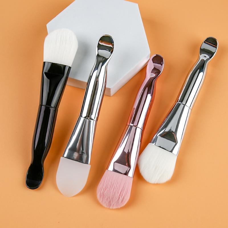 Double Ended With Digging Spoon Facial Mask Brush