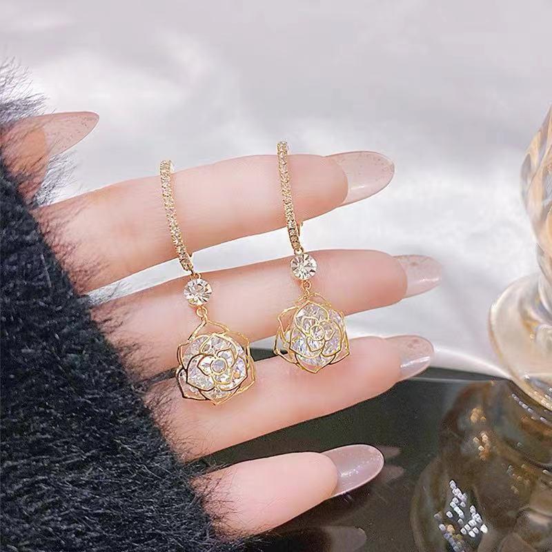 Fantasy Rose Fairy Earrings