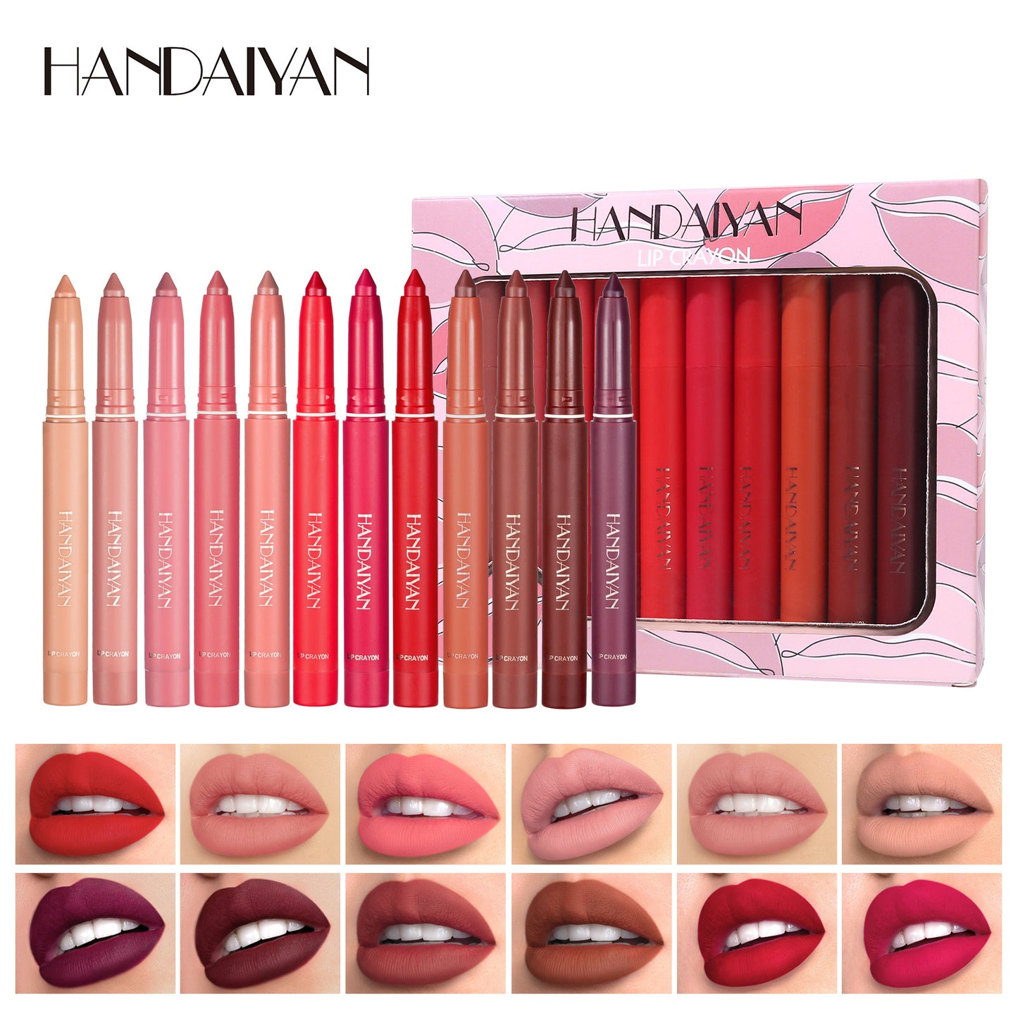 12 Colors Matte Lipstick Pen