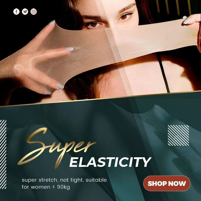 🔥4Pcs Plus Size Pearlescent Silk Stockings Pantyhose