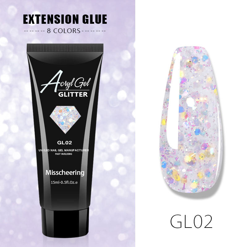 Painless quick nail extension gel