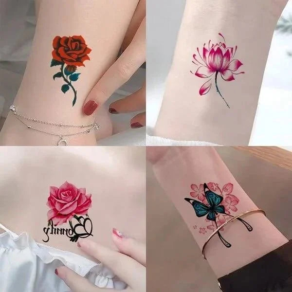 Trendy 3D Tattoo Stickers 50 PCS