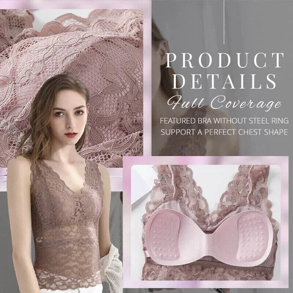 💖Last Day 49% OFF💖Long Lace Beauty Back Undershirt