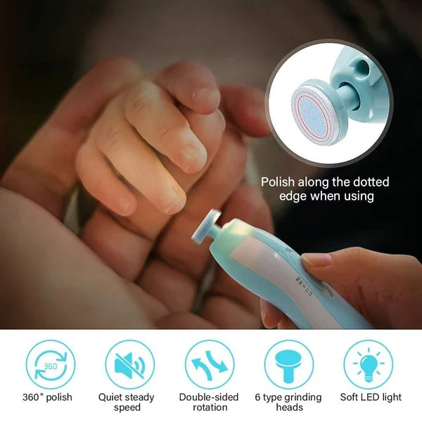 (💖Summer Hot Sale) Premium LED Baby Nail Trimmer Set