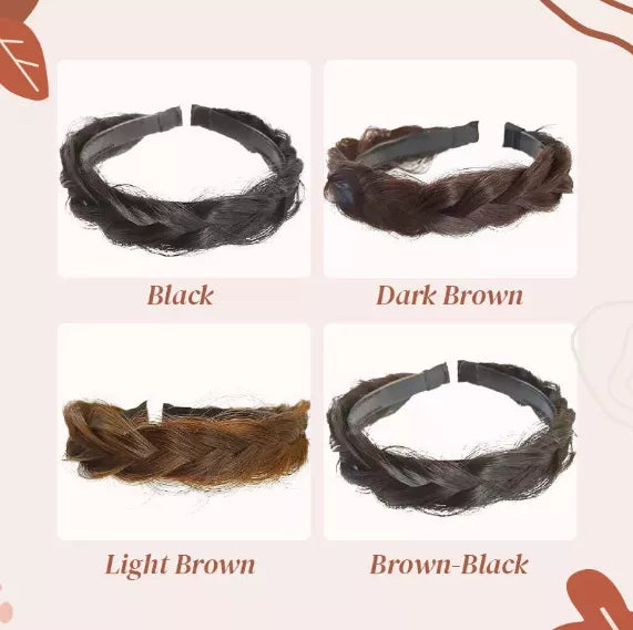 FLUFFY FISHBONE WIG HEADBAND