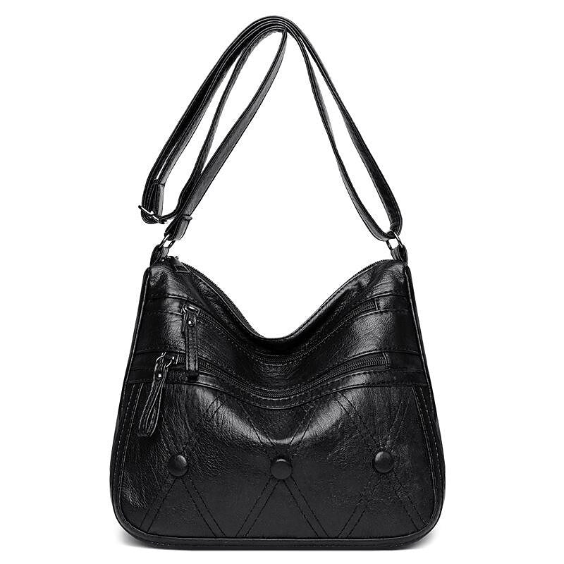 SOFT LEATHER SHOULDER BAG LADIES CROSSBODY MULTIFUNCTIONAL BAG