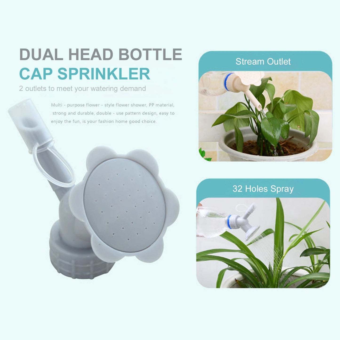 2 In 1 Bottle Cap Sprinkler