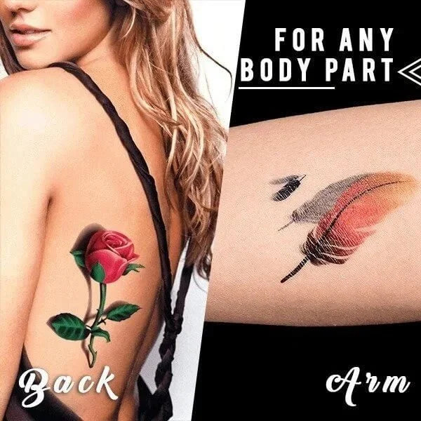 Trendy 3D Tattoo Stickers 50 PCS