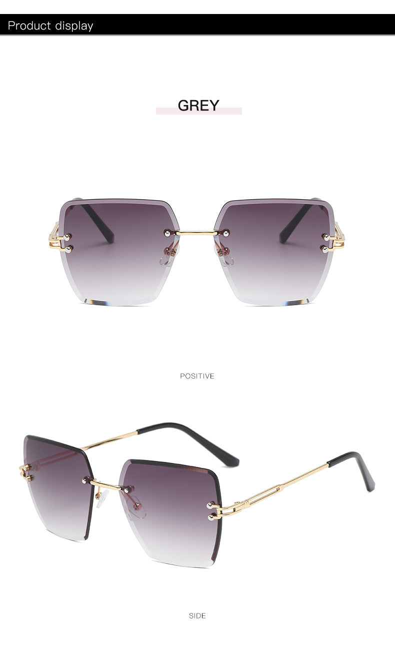 Rimless Gradient Sunglasses