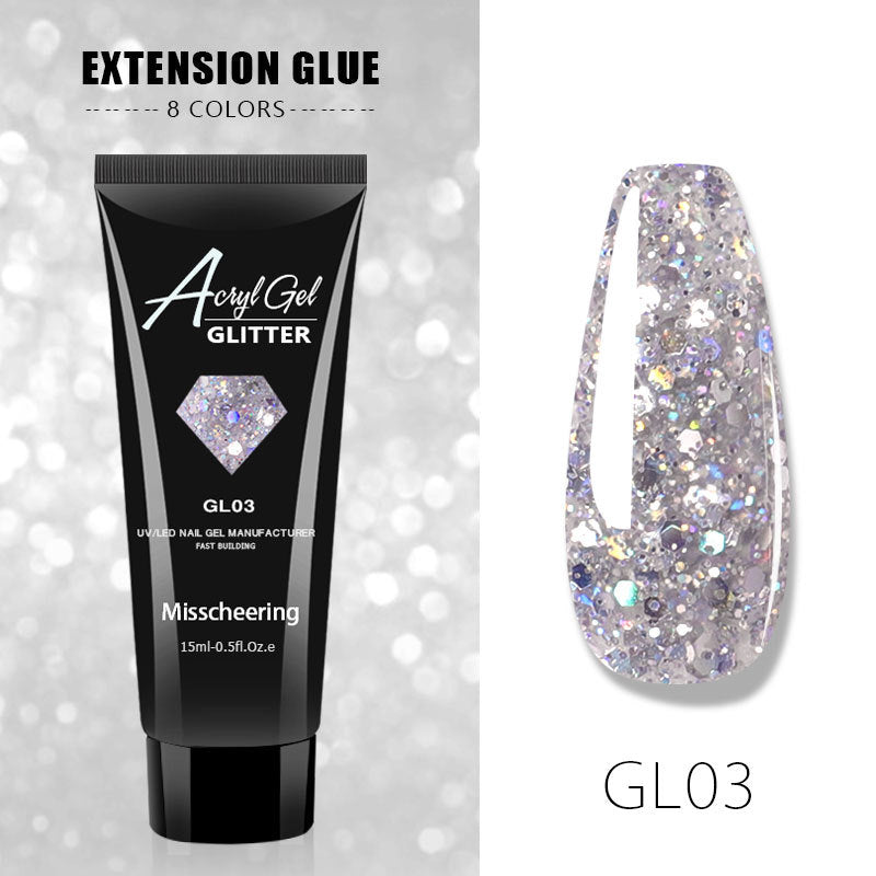Painless quick nail extension gel