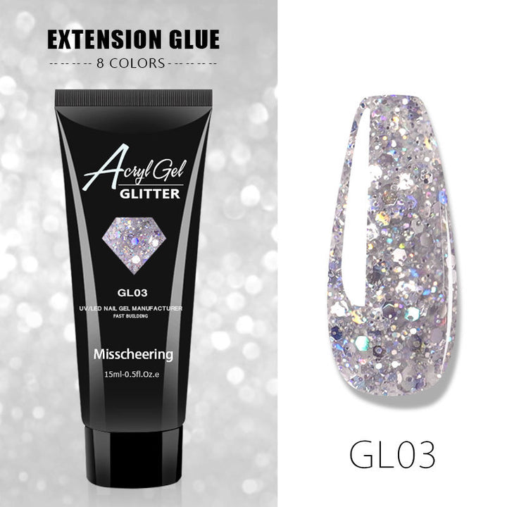 Painless quick nail extension gel