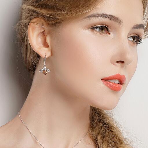 Queen Bee Crystal Drop Earrings