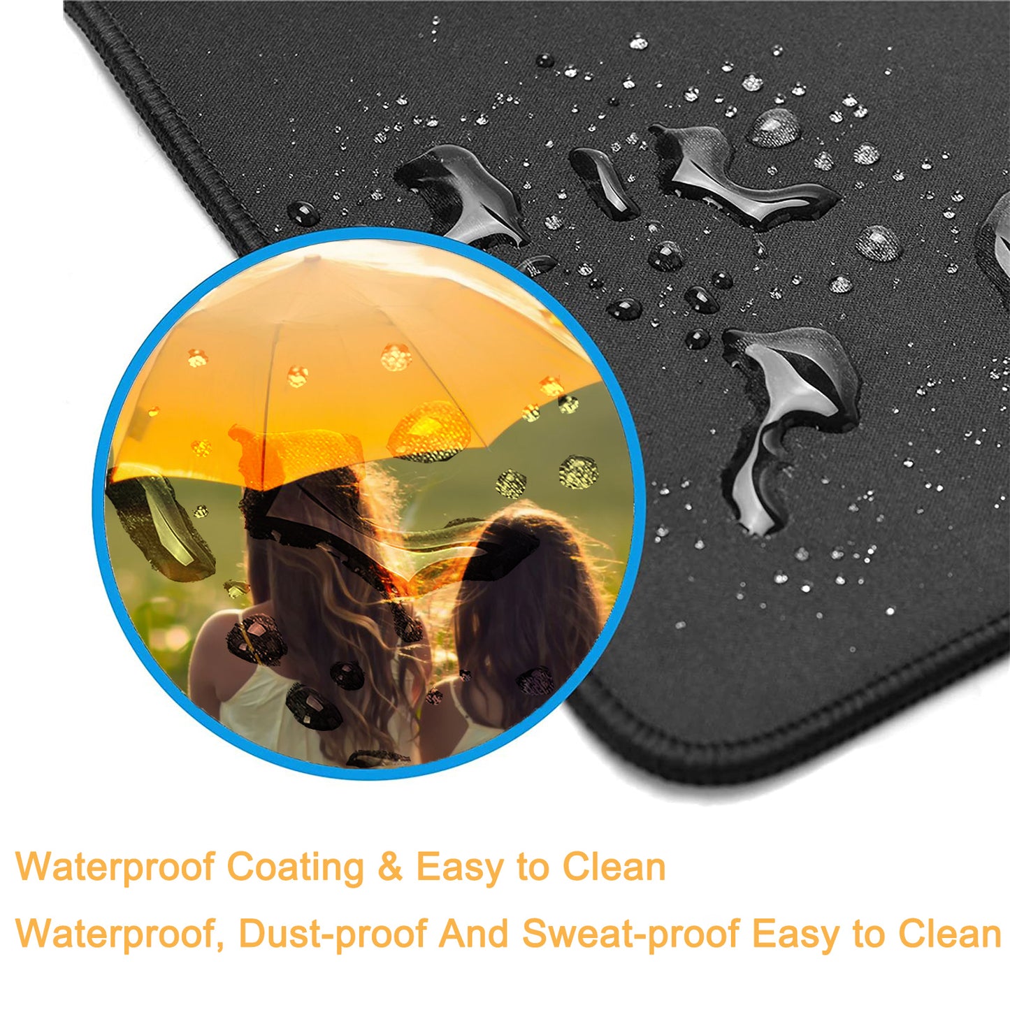 P125 Mouse Pad with Stitched Edge
