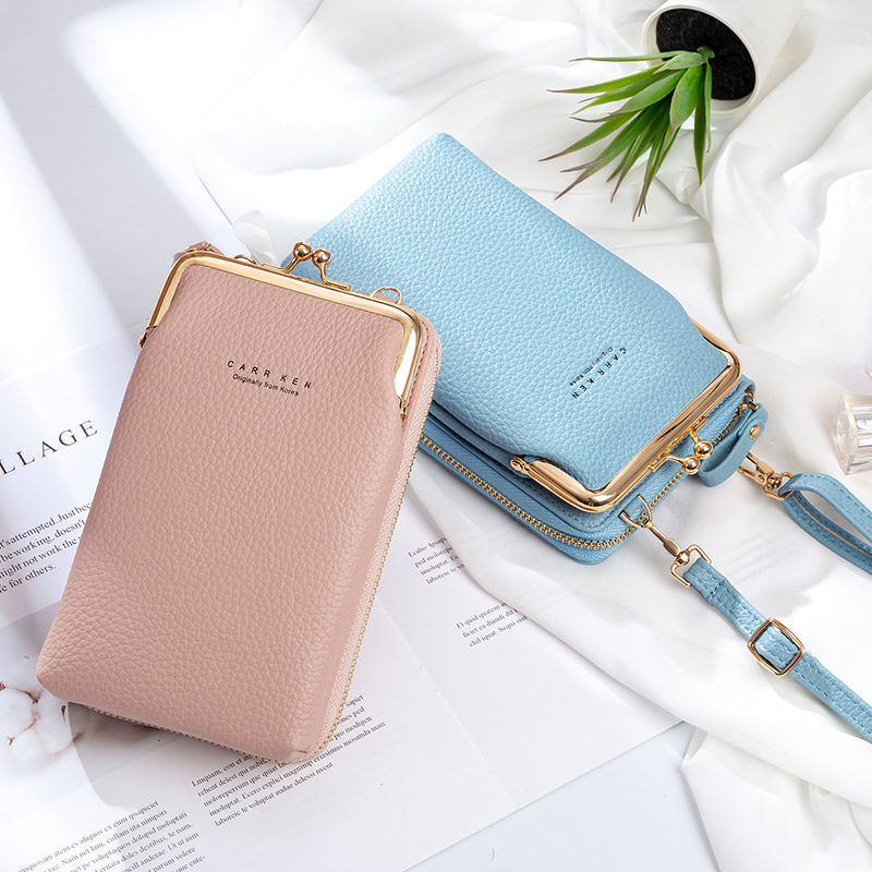 Women Phone Bag Solid Crossbody Bag