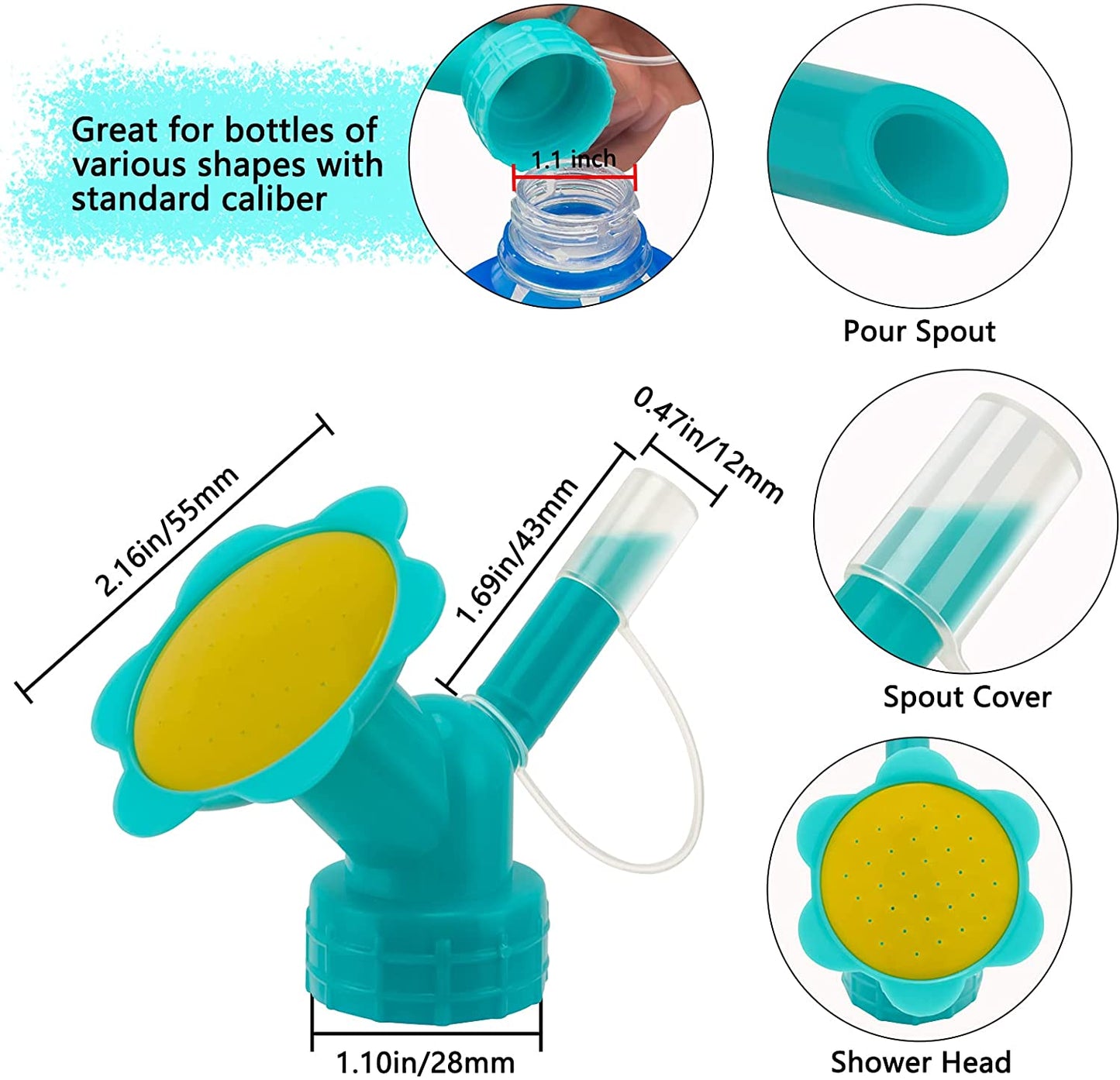 2 In 1 Bottle Cap Sprinkler