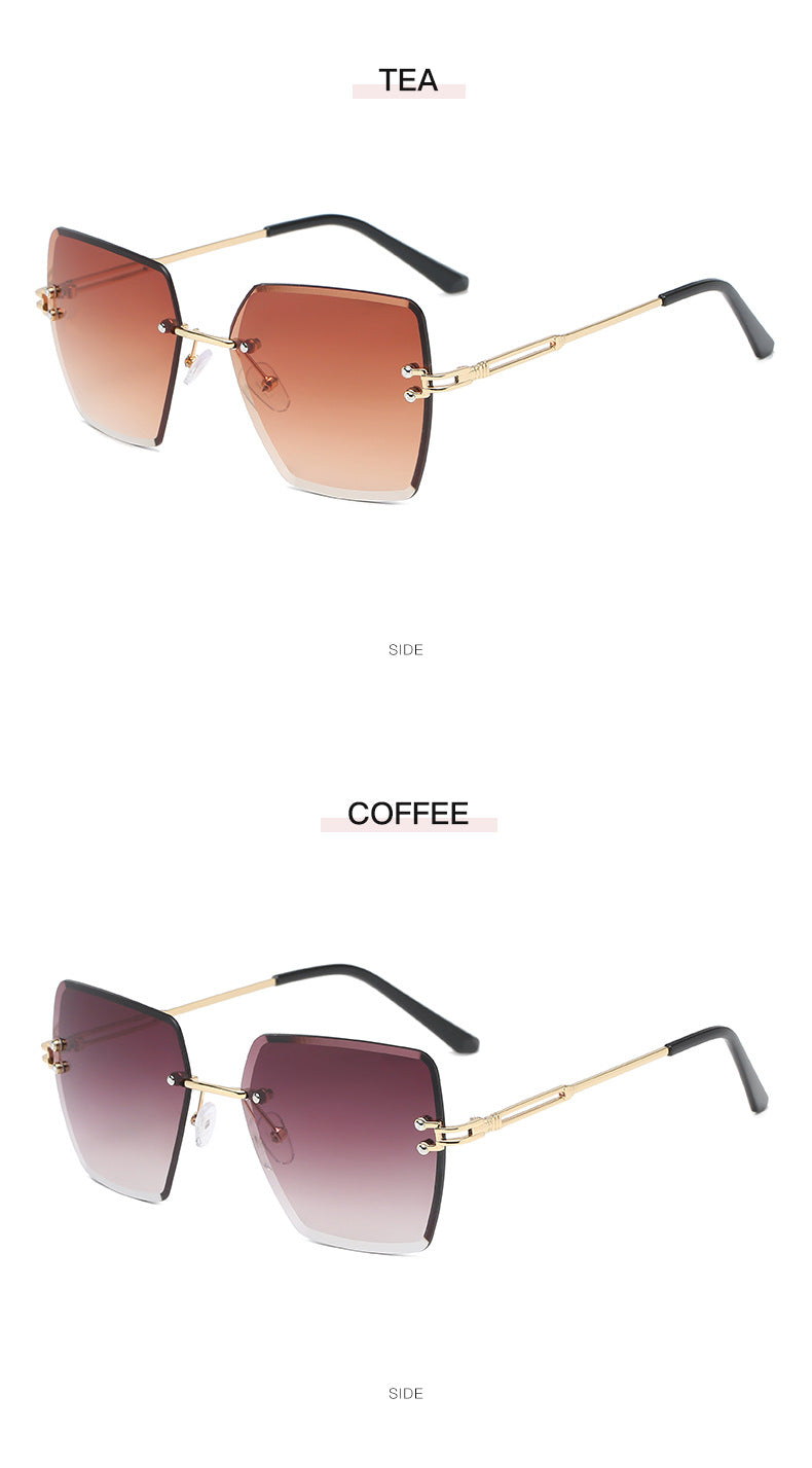 Rimless Gradient Sunglasses