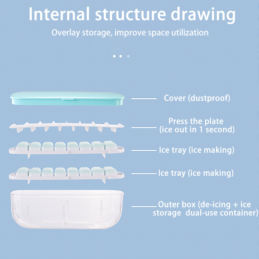 Press type Ice Cube Maker