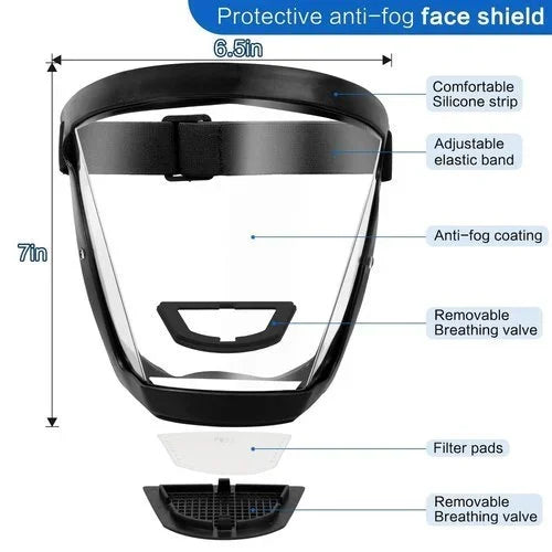 🔥🔥Anti-Fog Protective Full Face Shield