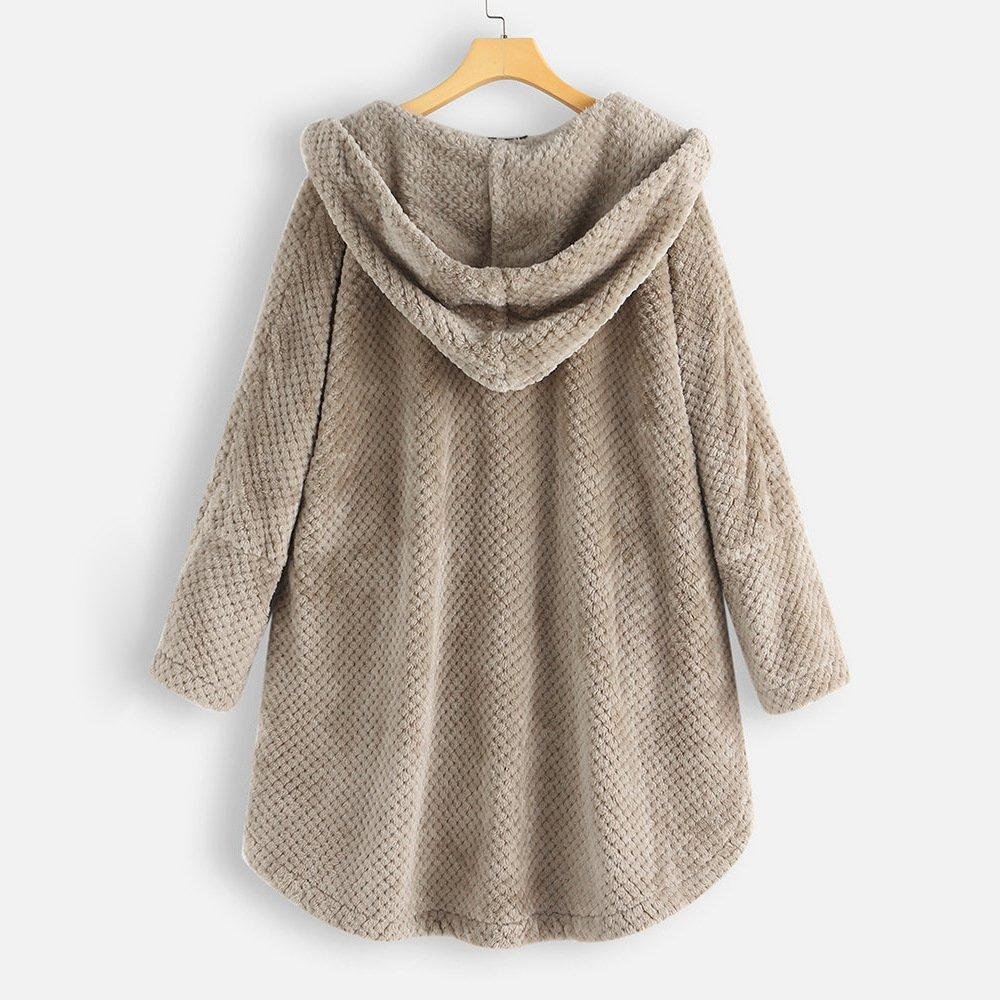 Winter Hooded Double Faced Fleece Sweater Coat