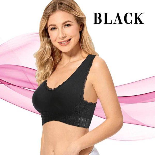 Seamless Lift Bra With Front Cross Side Buckle